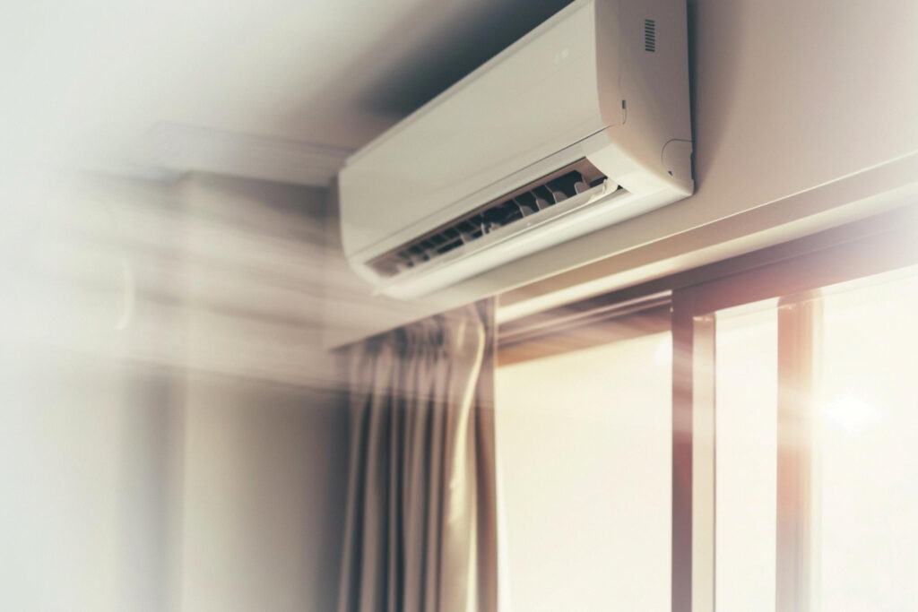 image of ac unit attached on wall