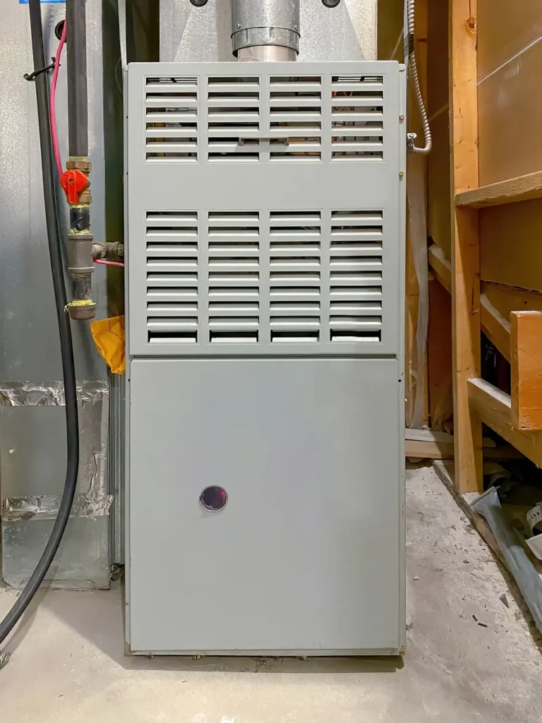furnace installed in a home
