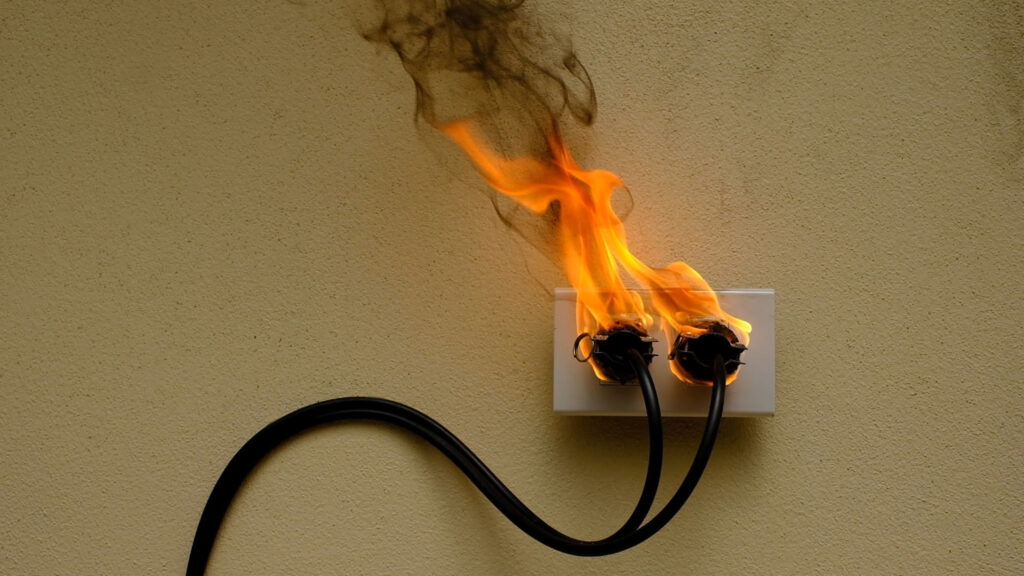 electrical burning smell