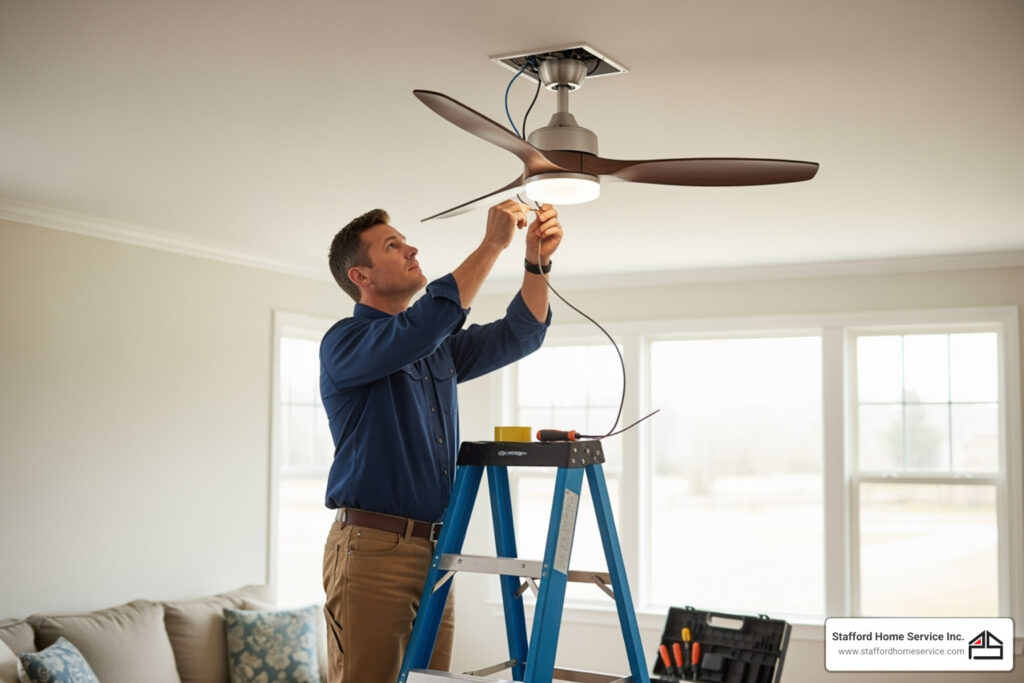 Ceiling fan installation Minneapolis