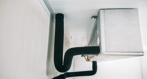 AC condensation drain line