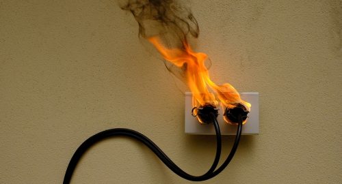 electrical burning smell